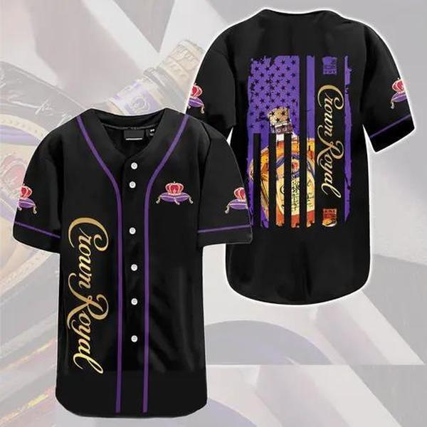 Crown Royal Baseball Jersey Shirt, Crown Royal Shirt, Crown Royal Baseball Tee, Shirt For Men, Whiskey Jersey Men, Jersey Shirt