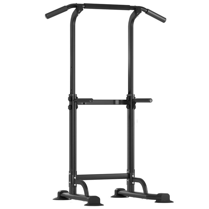 Power Tower Dip Station Pull Up Bar for Home Gym Adjustable Height Strength Training Workout Equipment,Pull Up Bar Station