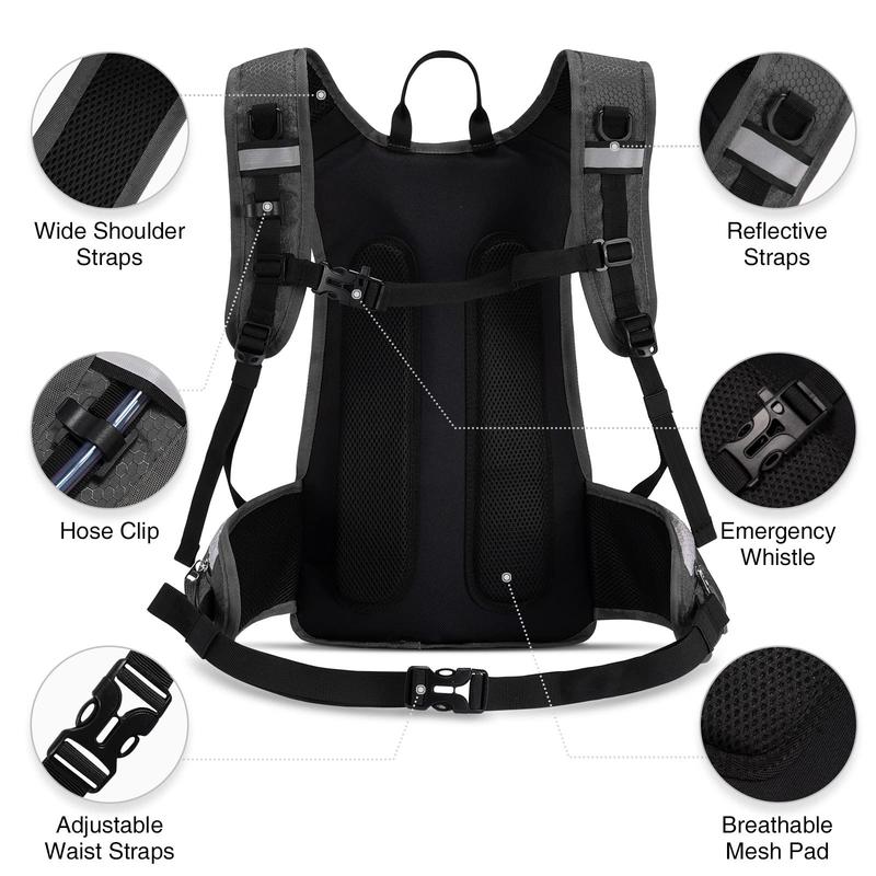 NOOLA 3L Hydration Backpack, Insulated Water Backpack, Hiking Backpack with Water Bladder, Water Bladder Backpack for Hiking, Biking, Running, Climbing