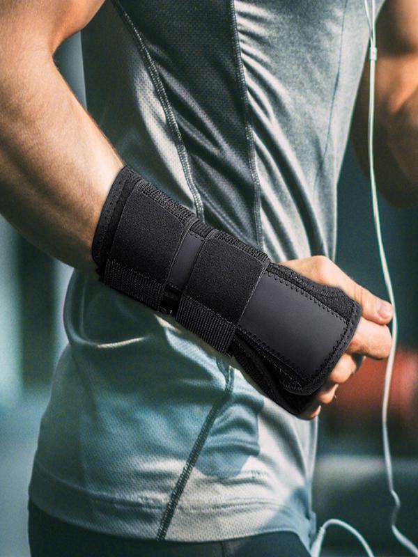 Unisex Thumb Hole Design Adjustable Wrist Brace, Sporty Wrist Support for Carpal Tunnel Relief Night Support, Sports Support Wristband for Women & Men