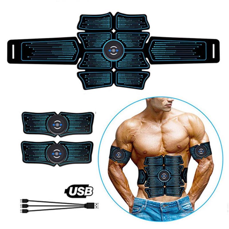 Muscle Trainer Intelligent Abs Stimulator Abdominal with 6 Modes 10 Levels, Abs Muscle Training Gear Muscle Toner for Men Women Portable Fitness Workout Home Equipment