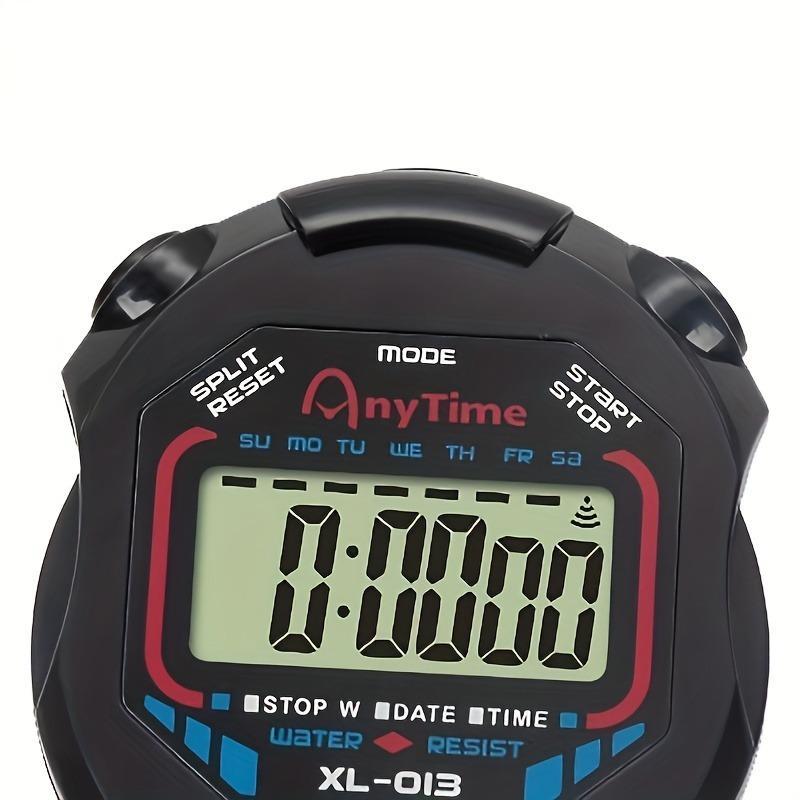 Professional Digital Stopwatch Timer, 1 Count Handheld LCD Stop Watch Sports Fitness Coaches and Referees, Gym Accessories