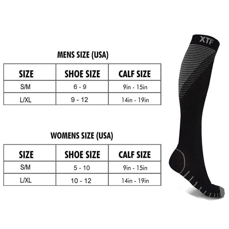 Extreme Fit Super Lite Athletic Supportive Socks (6-Pairs) - Breathable, 15-20mmHg Compression for All-Day Comfort