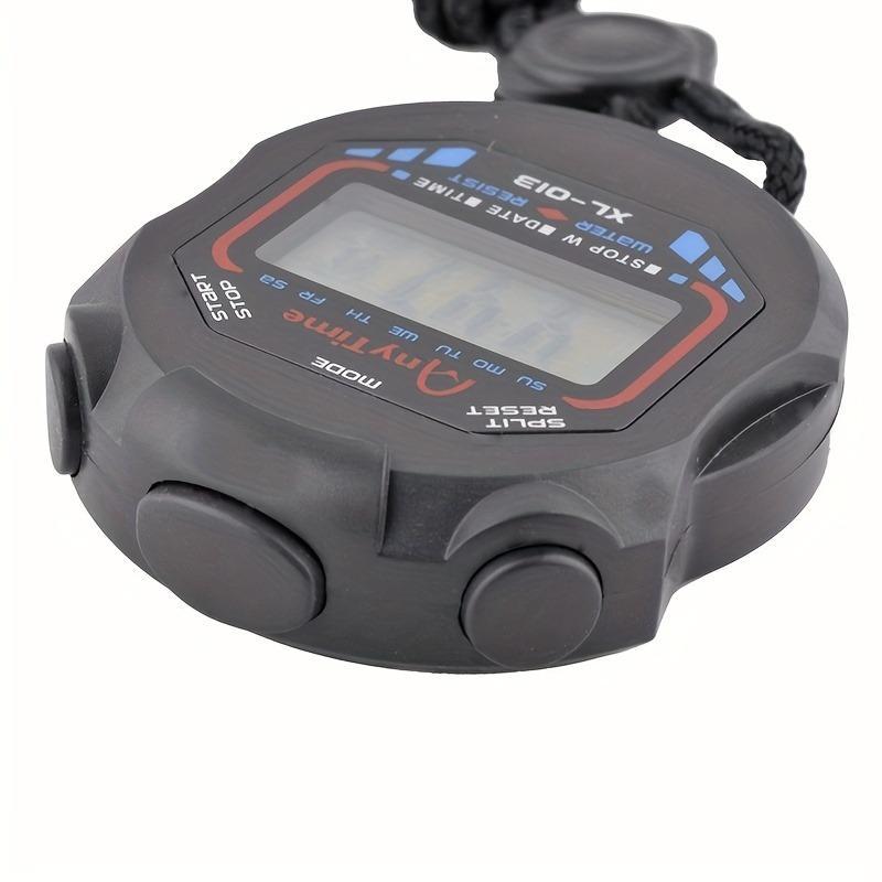 Professional Digital Stopwatch Timer, 1 Count Handheld LCD Stop Watch Sports Fitness Coaches and Referees, Gym Accessories