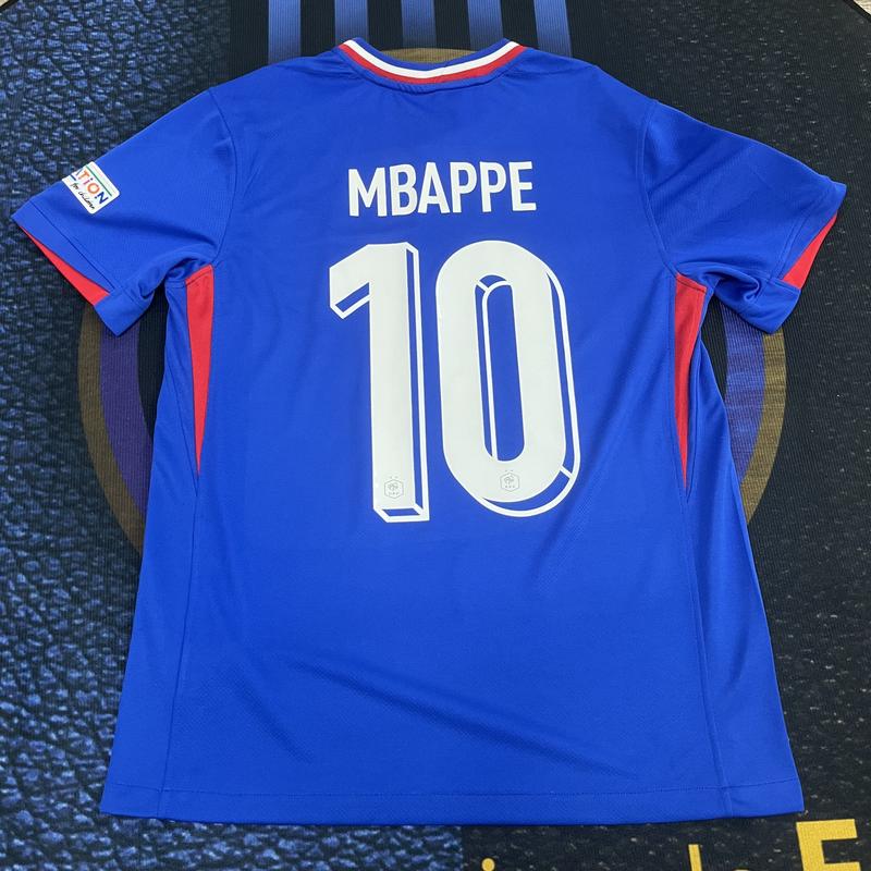 Soccer Jersey  Player Version Loose Fit #10 Mbappe France