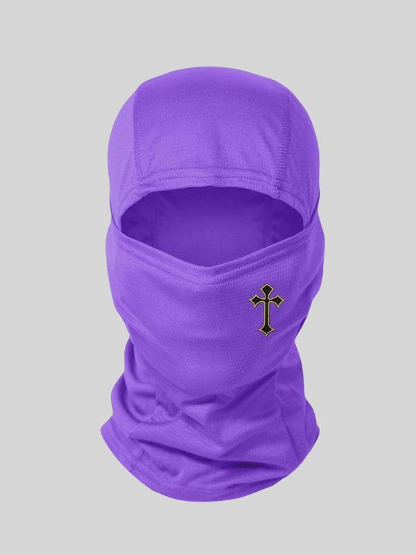 Cross Print Balaclava Mask for Summer, Breathable Sun Protection Cycling Face Mask, Full Face Mask for Outdoor Sports Running Cycling Climbing, Dirt Bike Gear for Back To School