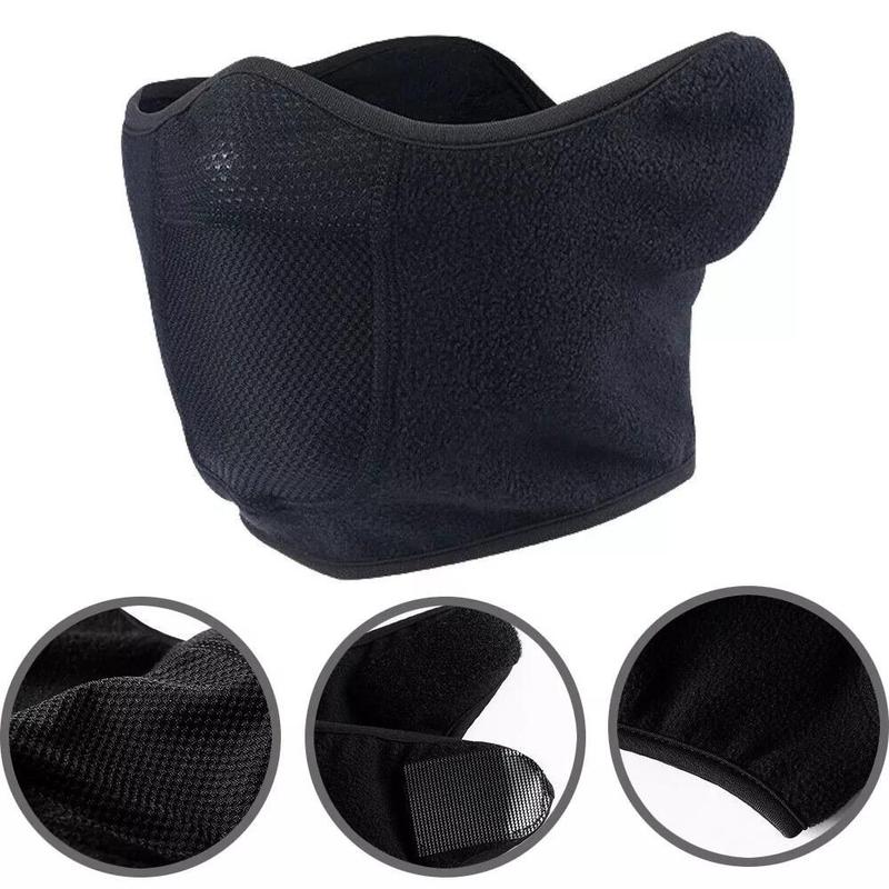 Winter Warm Face Mask & Ear Cover, 2 Counts set Windproof & Cold-proof Face Cover, Outdoor Sports Face Protector for Motorcycle Riding, Skiing, Hiking, Climbing, Christmas, Christmas Gift