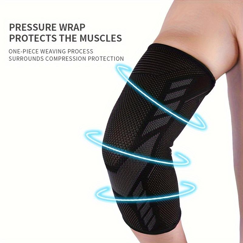  1pc Elbow Support, Compression Elbow Pad, Arm Support, Suitable For Tendinitis, Arthritis, Fitness, Weightlifting, Tennis And Golf Elbow Pad - Compression Support Sleeve - Suitable For Men And Women (99-190 Pounds)