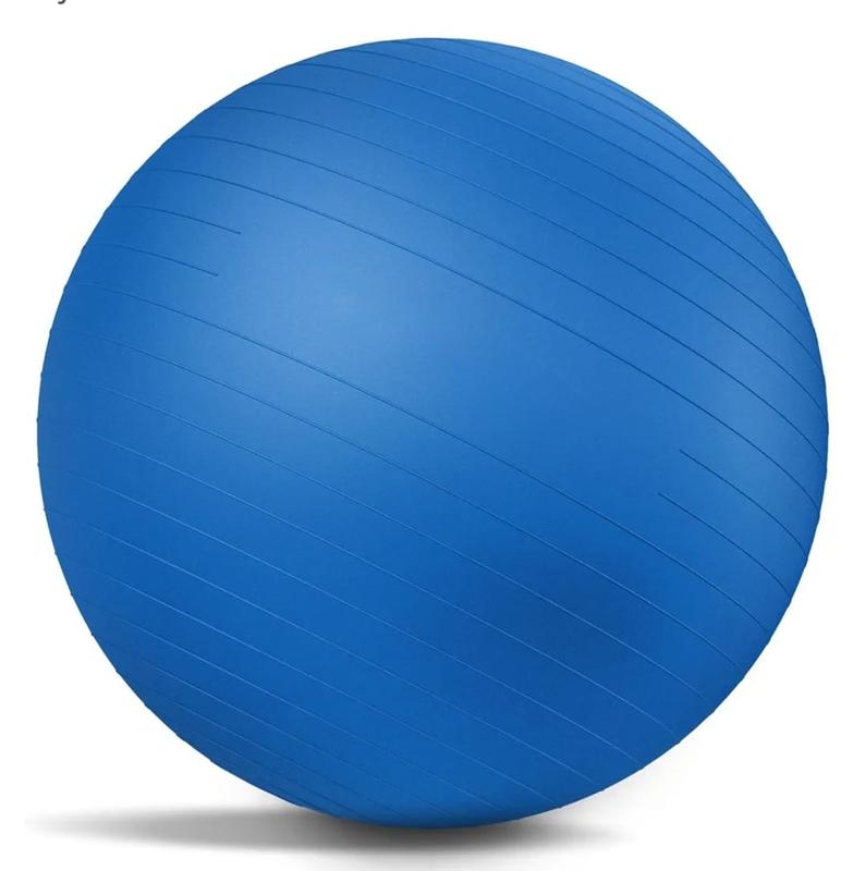 Yoga Ball Exercise Ball for Working Out, Anti-Burst and Slip Resistant Stability Ball, Swiss Ball for Physical Therapy, Exercise Ball Chair, Home Gym Fitness 65cm with pump