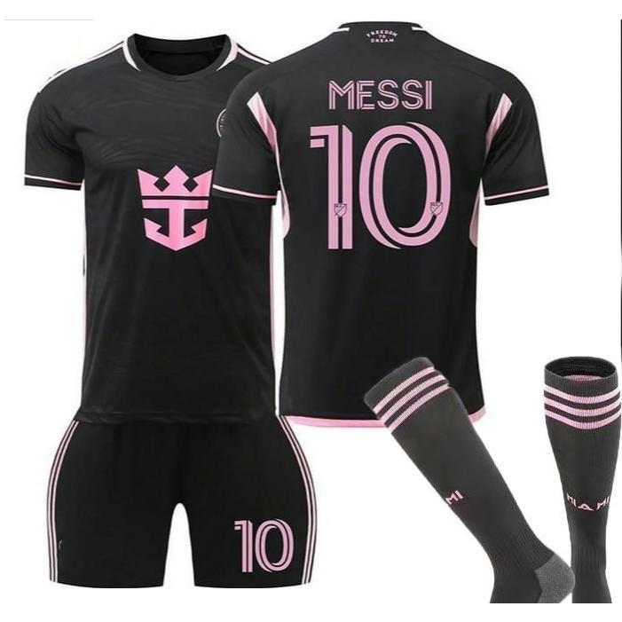 2024 New Tainifei Soccer Jerseys for Kids Boys Girls New Miami Messi #10 Jersey Kids Soccer Youth Pratice Outfits Football Training Uniforms