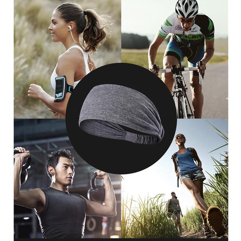 3pcs Solid Color Unisex Workout Headband, Multifunction Elastic and Breathable Sport Headband for Fitness Running Cycling Yoga, Gym Accessories