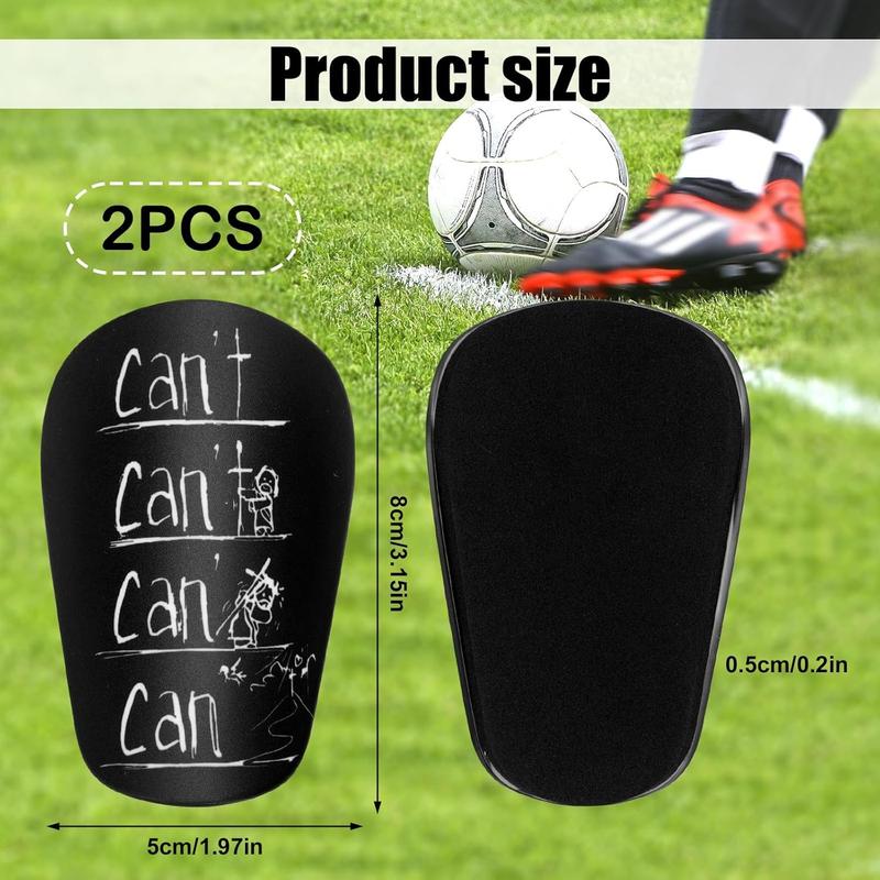 2pcs Mini Soccer Shin Guards, 3.15x1.97in Extra Small Football Shin Guards Protective Shin Pads Equipment Tiny Shin Protection Gear for Teenagers Kids Adults Boys Girls