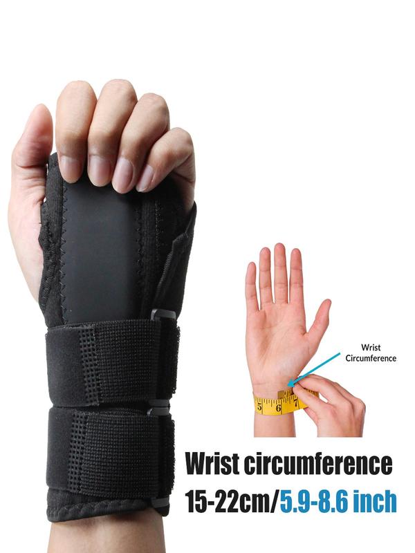 Unisex Thumb Hole Design Adjustable Wrist Brace, Sporty Wrist Support for Carpal Tunnel Relief Night Support, Sports Support Wristband for Women & Men