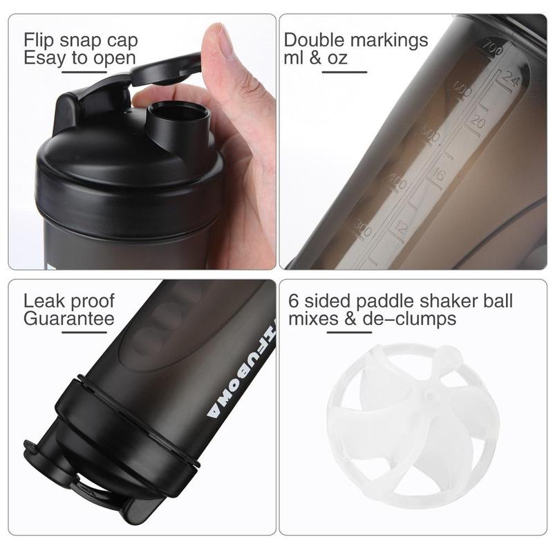 Portable 28oz Blender Mug, 1 Count Leak-proof Protein Shaker Bottle, Water Drinking Cup for Home Office Gym School Outdoor Sports