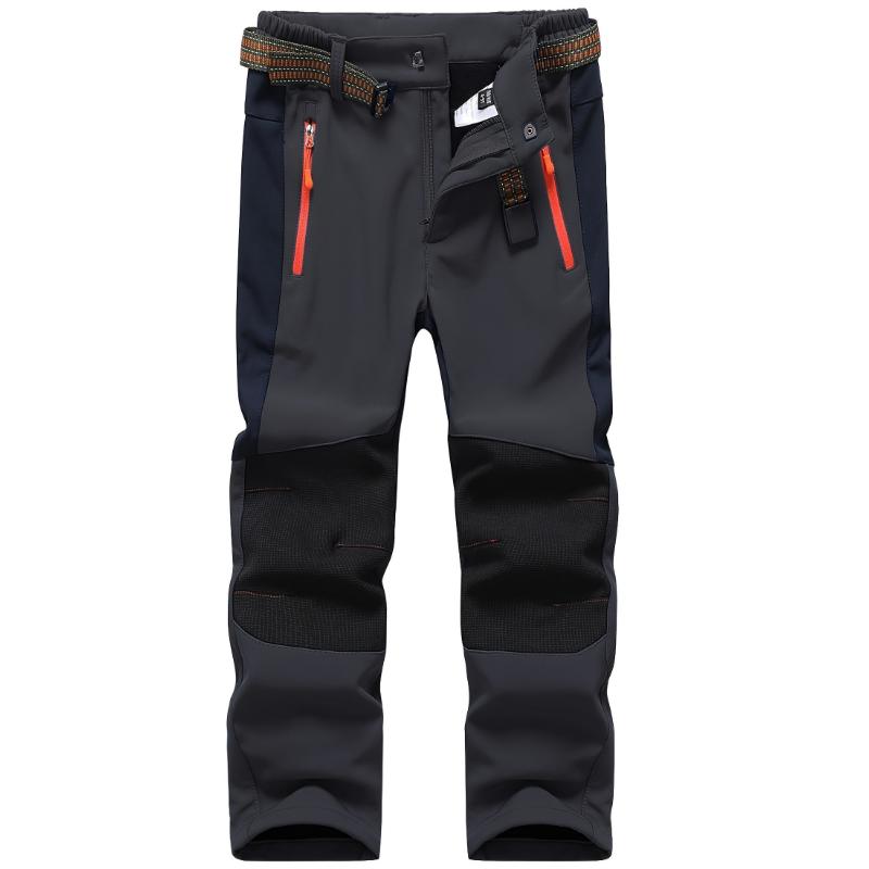 Kids Snow Ski Pants, Boys Girls Sports Hiking Outdoor Warm Trousers, Polyester Spandex Blend with Fleece Lining, Pockets, Adjustable Belt, Regular Fit, Stretch, Solid, All-Season - for Children 13+, for Outdoor parachute chef pants