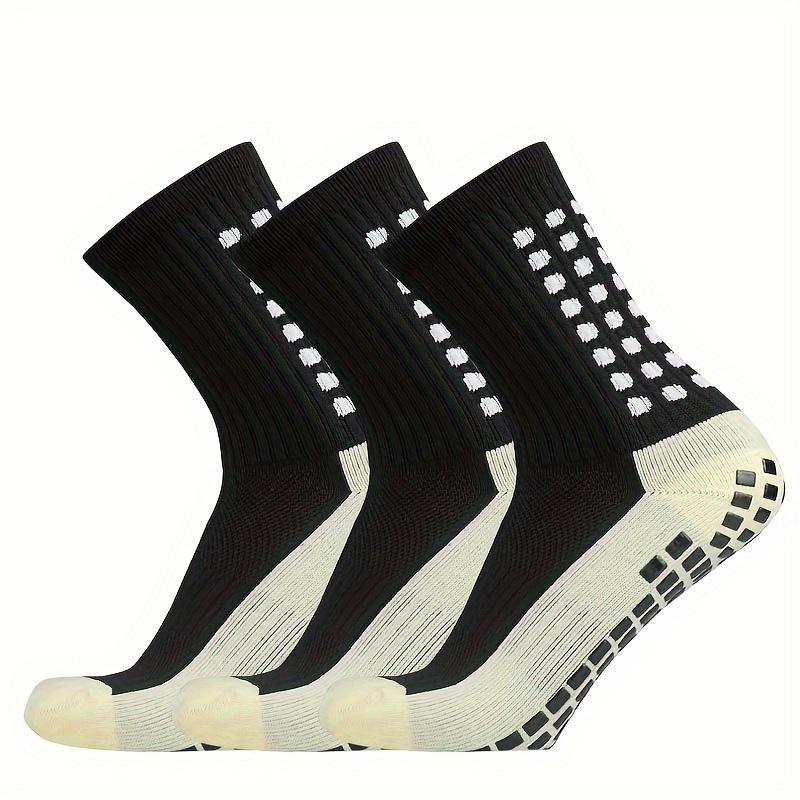 1 Pair 3 Pairs Outdoor Sports Soccer Socks for Men and Women, Non-slip Breathable Socks Grip Socks