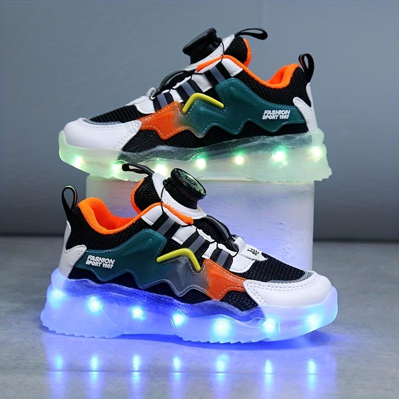 Kids Trendy Colorful Charging Luminous Sole Running Sports Shoes Comfortable Outdoors Sneakers For Boys Girls Children