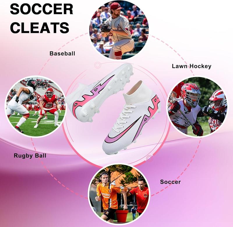 Professional Grade Soccer Cleats - High-Top Unisex Football Boots Outdoor and Indoor Training and Athletic Performance