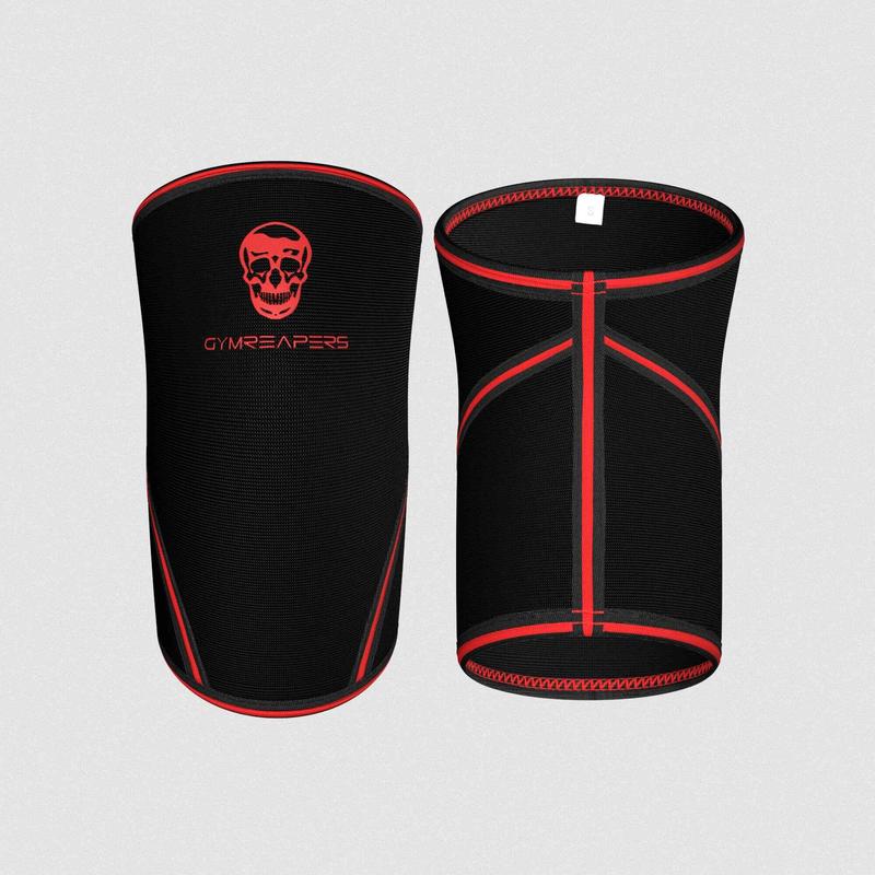 Gymreapers 7MM Knee Sleeves - Black Red