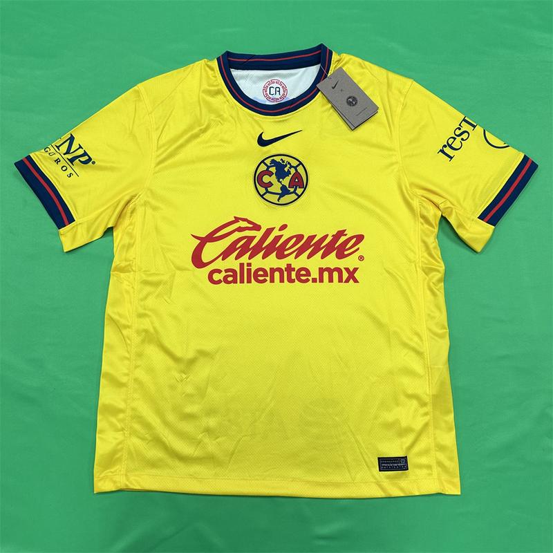 Nike 2425 LIGA MX Club America Away Blue Short Sleeve Soccer Jerseys New Season Quick Dry Sports