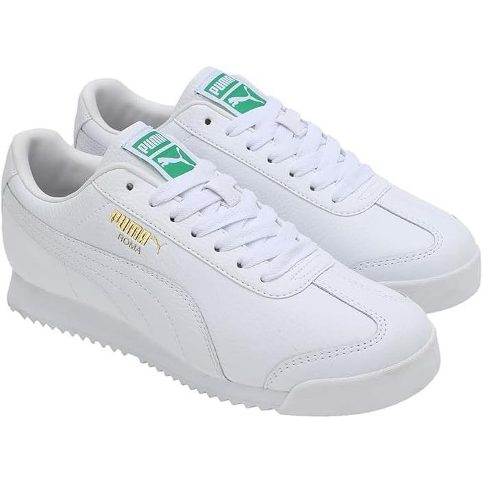 Men's Puma Roma Standard Puma White-Archive Green (396808 03)