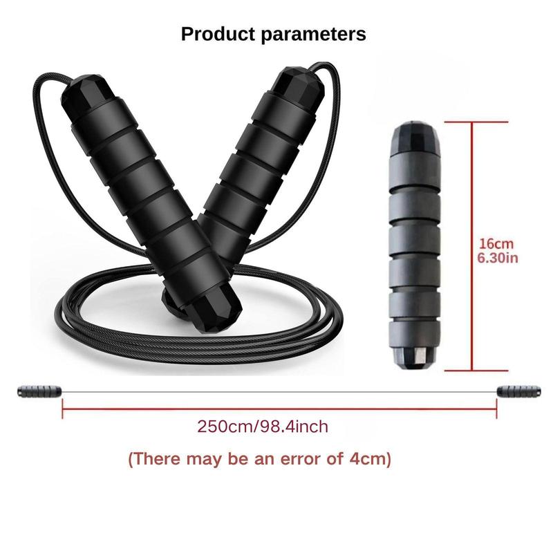 Jump Rope, Portable Exercise Skipping Rope for Home Workout, Christmas Workout Skipping Rope with Foam Non-slip Handle, Gymtok, Home Gym Equipment