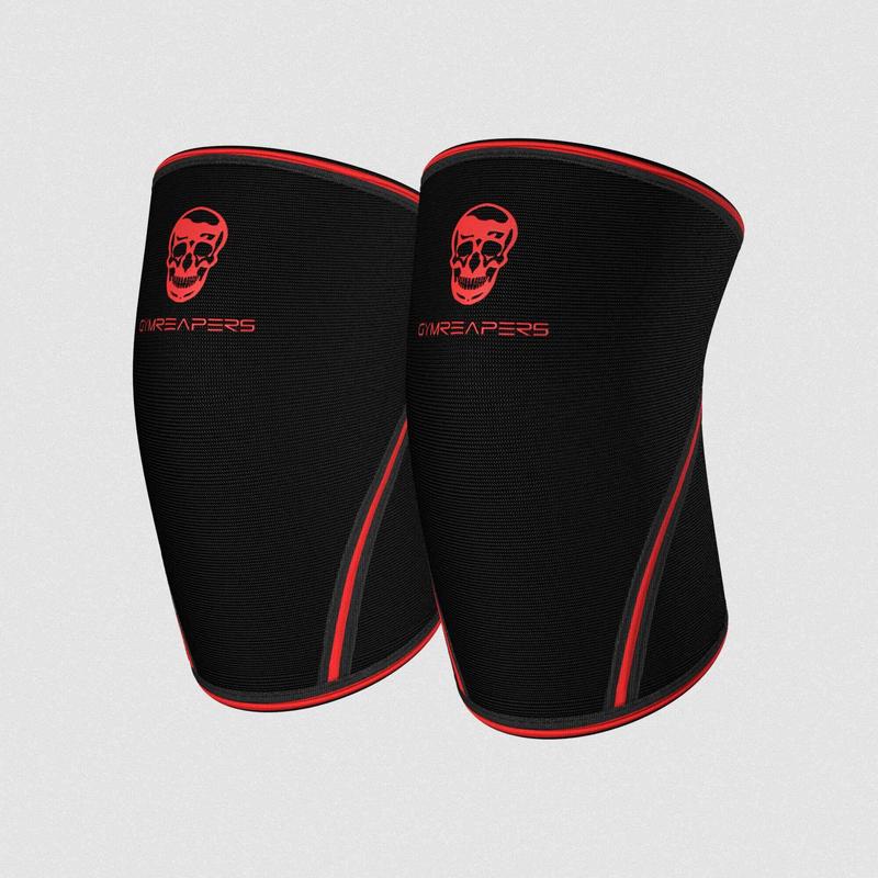 Gymreapers 7MM Knee Sleeves - Black Red