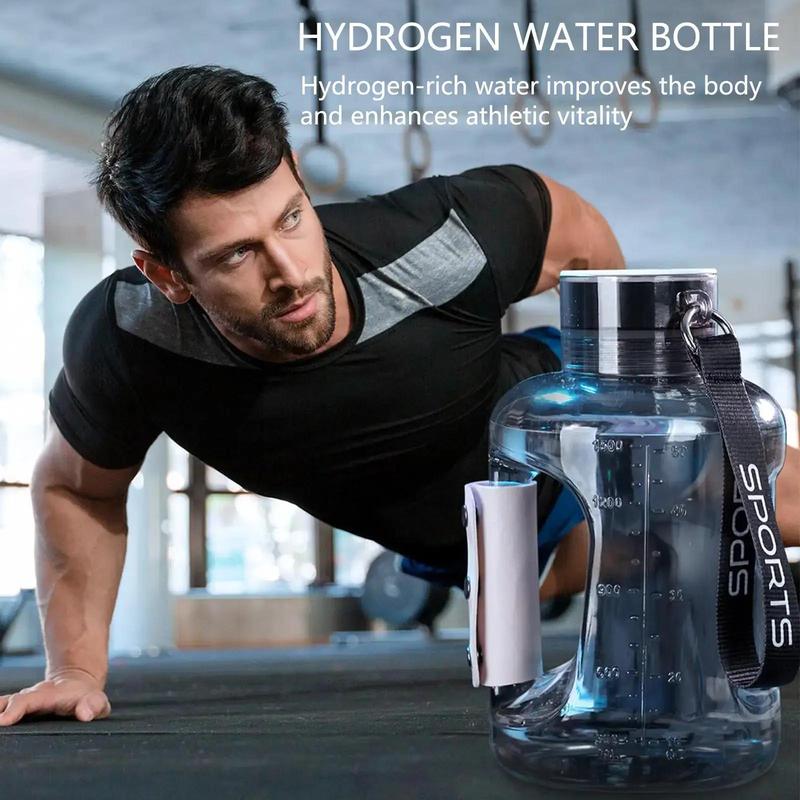 57oz Large Hydrogen Water Bottle, Hydrogen Water Generator with SPE PEM Technology, Sports Drinking Bottle with Handle for Outdoor, Gifts for Men, Summer for Gift