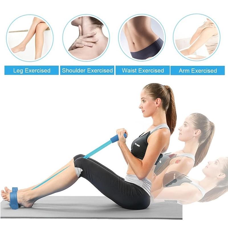 Pedal Resistance Band with Handle, Sit-up Pull Rope, Fitness Equipment for Home Gym, Gymtok