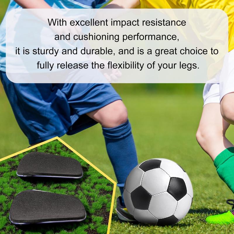 2 Pair Soccer Miniature Shin Guards, 3.15x1.97in Protective Shin Guards Reliable Extra Small Shin Guards Comfortable Football Shin Pads for Teenagers  Adults (Letter Style)