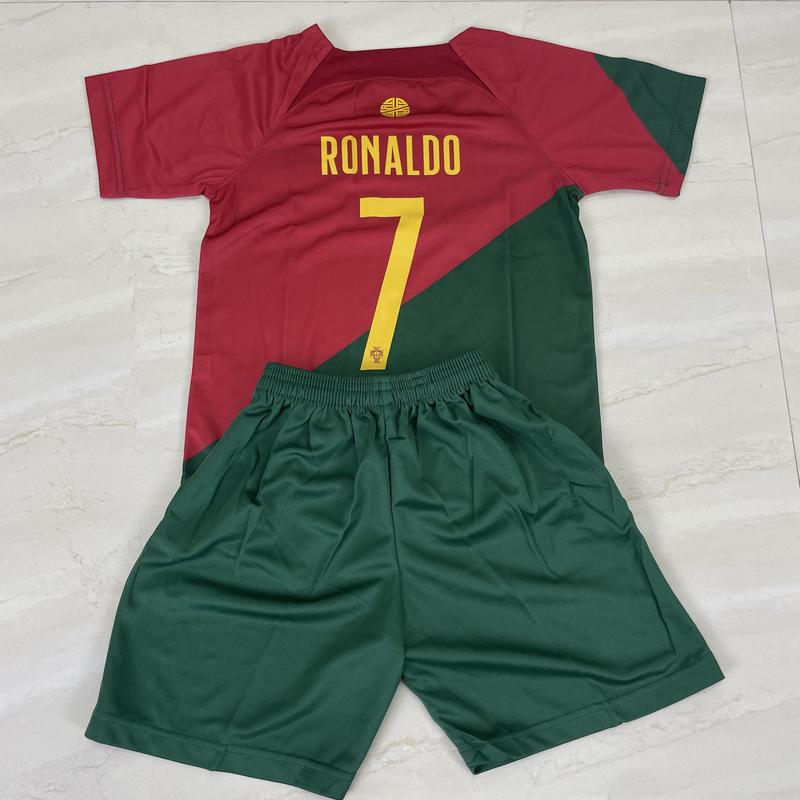 ​​2024 Soccer Jersey Portugal #7 cr7 Ronaldo Fans Boys and Girls Short Sleeve Shorts  camisa