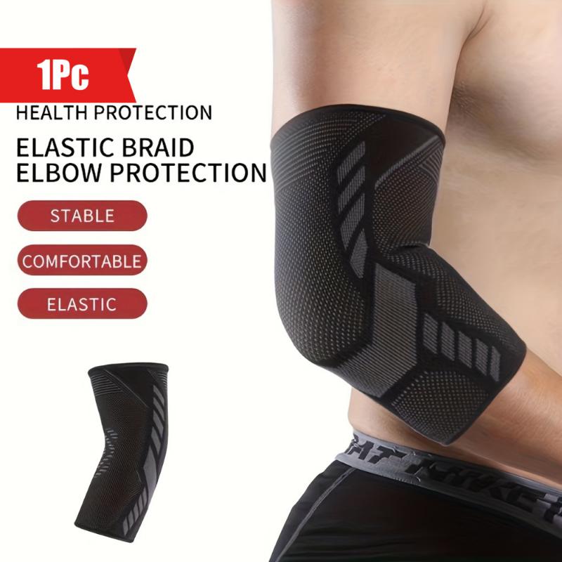  1pc Elbow Support, Compression Elbow Pad, Arm Support, Suitable For Tendinitis, Arthritis, Fitness, Weightlifting, Tennis And Golf Elbow Pad - Compression Support Sleeve - Suitable For Men And Women (99-190 Pounds)