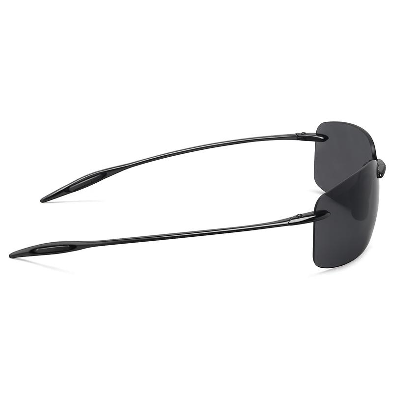 MAXJULI Sports Sunglasses for Men Women Tr90 Rimless Frame for Running Fishing Golf Surf Driving MJ8009