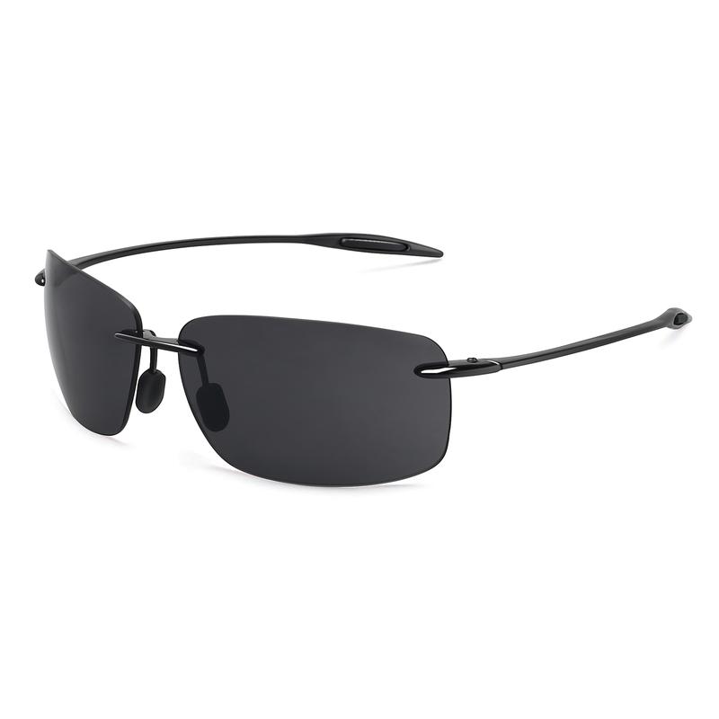 MAXJULI Sports Sunglasses for Men Women Tr90 Rimless Frame for Running Fishing Golf Surf Driving MJ8009