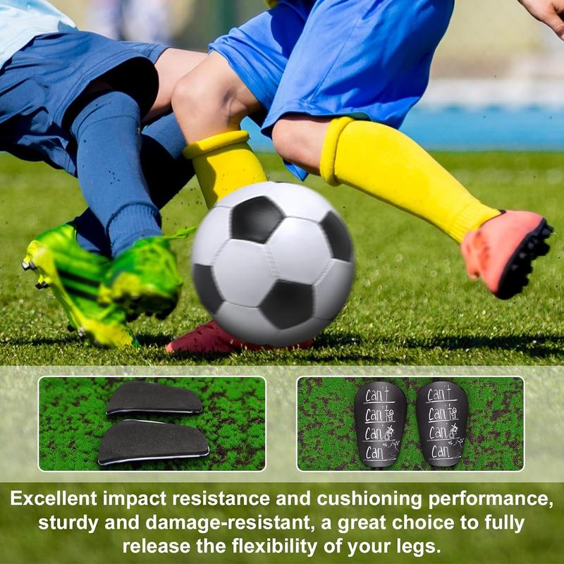 2pcs Mini Soccer Shin Guards, 3.15x1.97in Extra Small Football Shin Guards Protective Shin Pads Equipment Tiny Shin Protection Gear for Teenagers Kids Adults Boys Girls