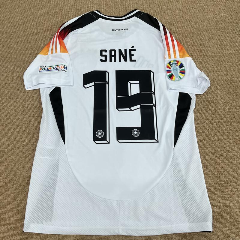 Euro 2024 Germany home No. 17 Wirtz and No. 19 Sane short sleeve breathable jerseys