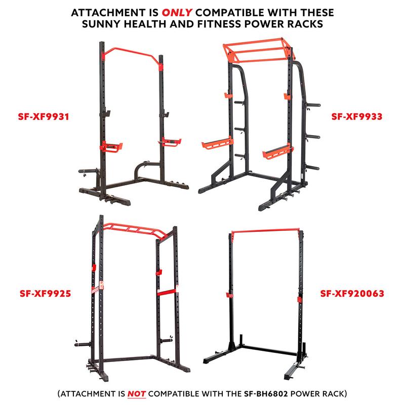Lat Pulldown Attachment for Power Racks and Power Cages, Non-Slip Pull Bar, Pulldown Attachments, Cable Attachment for Home Gym
