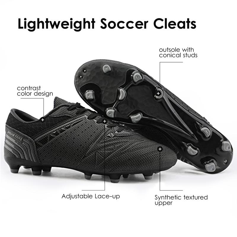 Dream Pairs Men's Light weight soft and comfortable Cleats Football Soccer Shoes