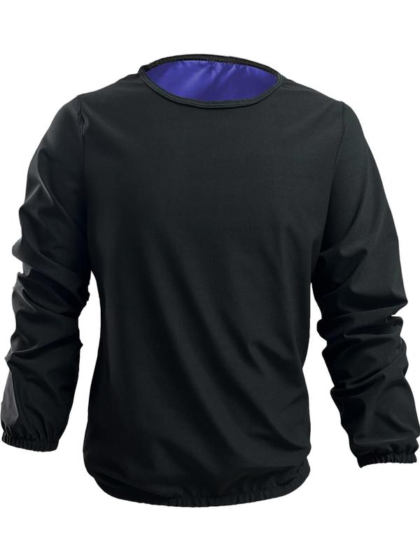 Men's Plain Round Neck Bishop Sleeve Sports Tee, Gym Clothes, Back To School Regular Fit Long Sleeve T-shirt, Gym Clothing Men, Workout Tops, Athletic Clothes, Fallfreshness, Trendy Fall Outfits 2024, Winter Outfits 2024