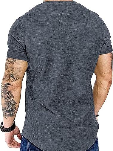 COOFANDY Mens 2 Pack Muscle V Neck T Shirt Fitted Gym Workout Short Sleeve Tee