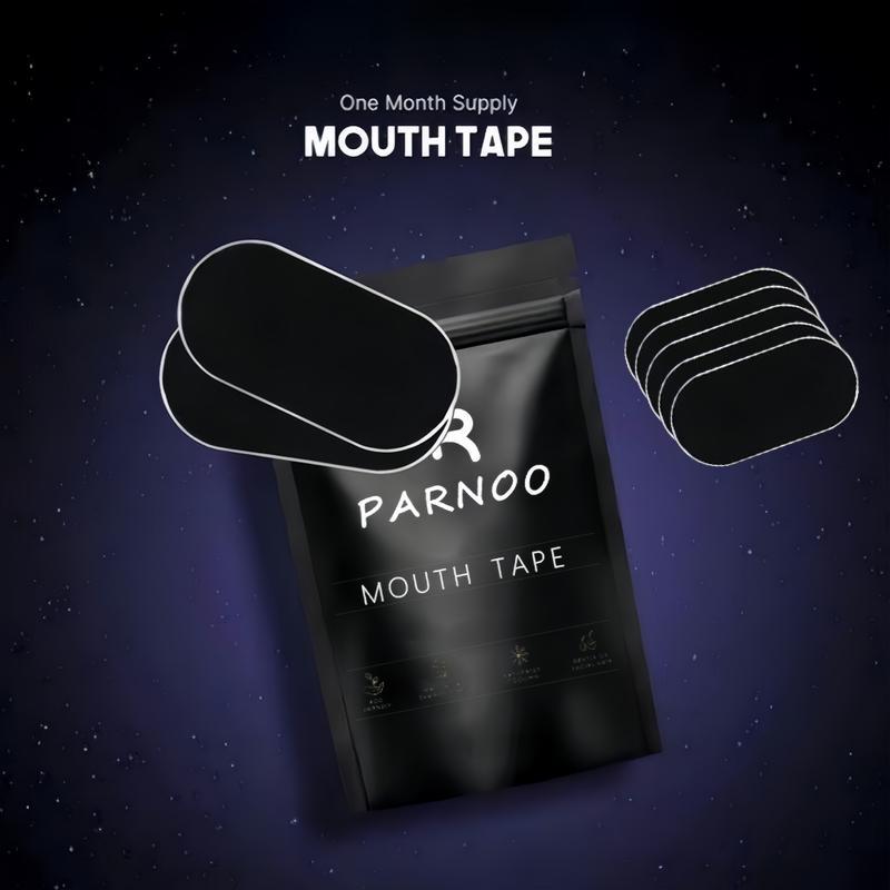 Mouth Tape (60 Pack), for Sleep One Month Supply, Sleep Tape, Black Soft, Gentle, Adhesion, Sports Accessories, Comfort Sleep Patch, Birthday Gift