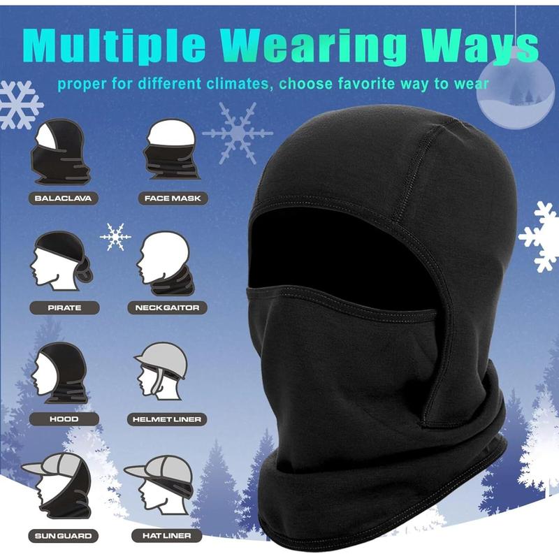 2 Pack  Balaclava  Mask for Boy Girl, Winter Hat Ski Mask for Cold Weather, Windproof  Warmer for Skiing Cycling