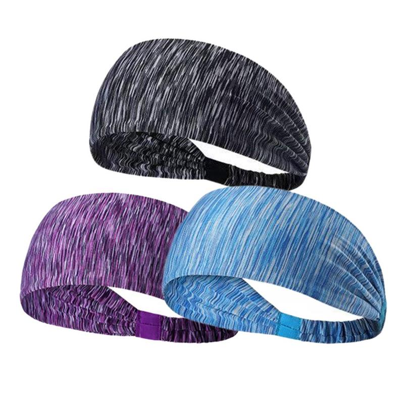 3pcs Solid Color Unisex Workout Headband, Multifunction Elastic and Breathable Sport Headband for Fitness Running Cycling Yoga, Gym Accessories