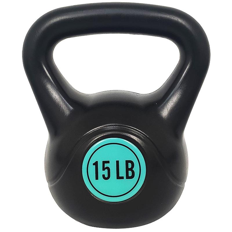 BalanceFrom Wide Grip Kettlebell Exercise Fitness Weight Set, 4-Pieces: 5lb, 10lb, 15lb and 20lb Kettlebells