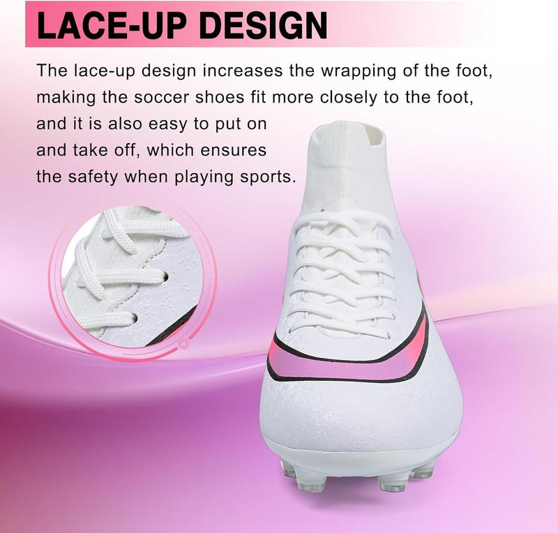 Professional Grade Soccer Cleats - High-Top Unisex Football Boots Outdoor and Indoor Training and Athletic Performance