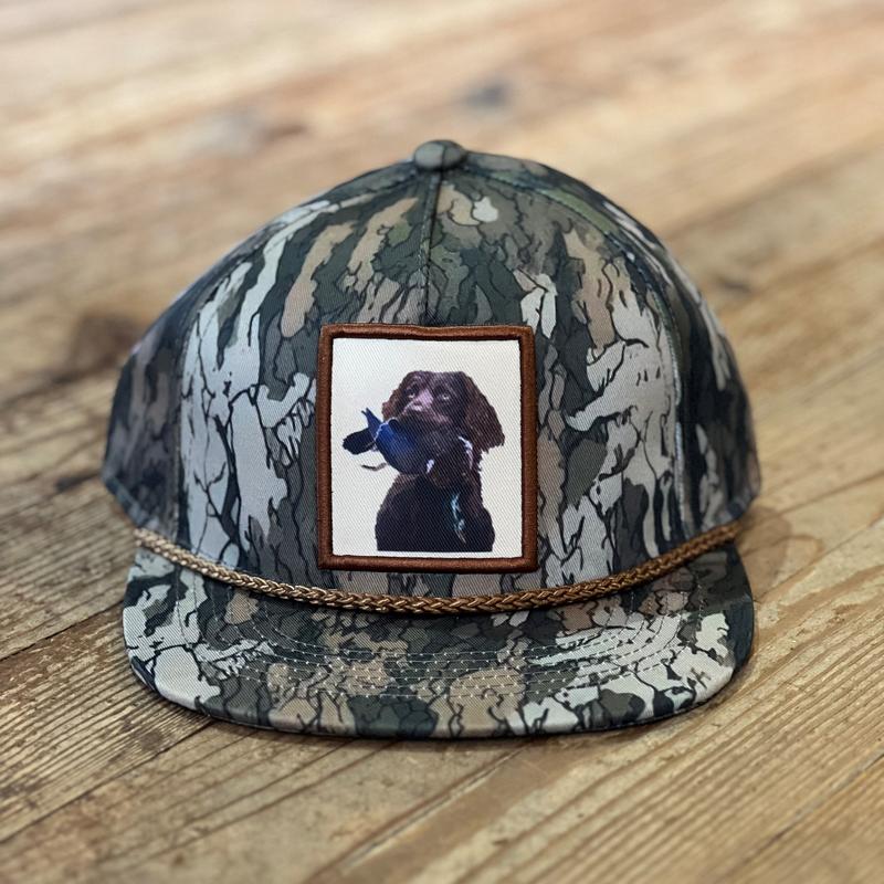 AiX Waterfowl Boykin Tree Bark Camo Rope Hat