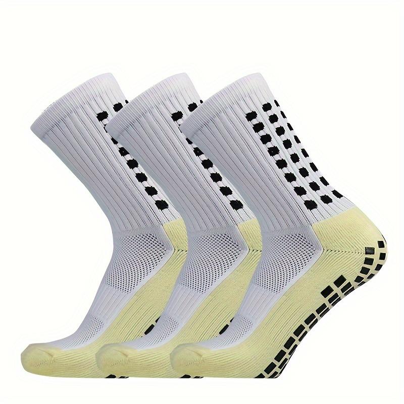 1 Pair 3 Pairs Outdoor Sports Soccer Socks for Men and Women, Non-slip Breathable Socks Grip Socks