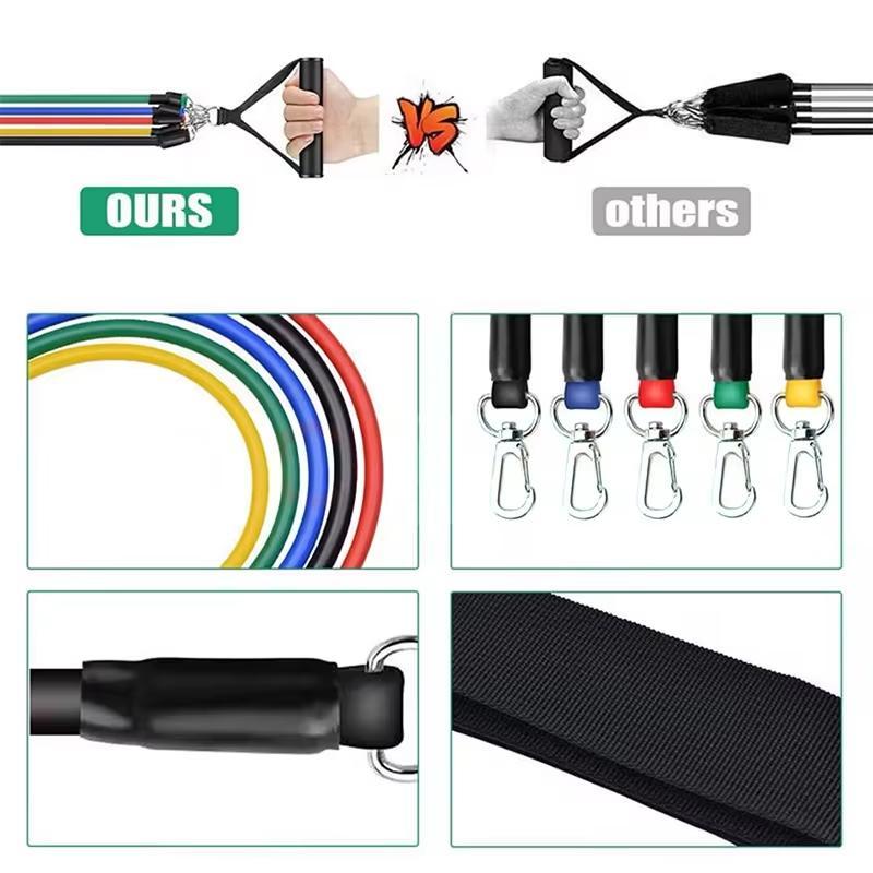 Resistance Band Set, 1 Set Portable Body Sports Band, Resistance Bands Elastic Band for Pulling Up Gym Exercise Training, Christmas Gift
