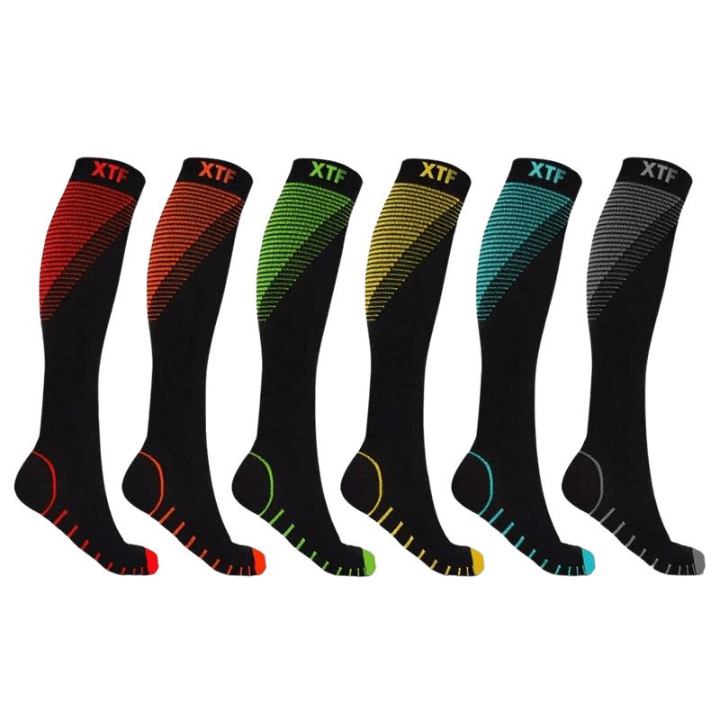 Extreme Fit Super Lite Athletic Supportive Socks (6-Pairs) - Breathable, 15-20mmHg Compression for All-Day Comfort