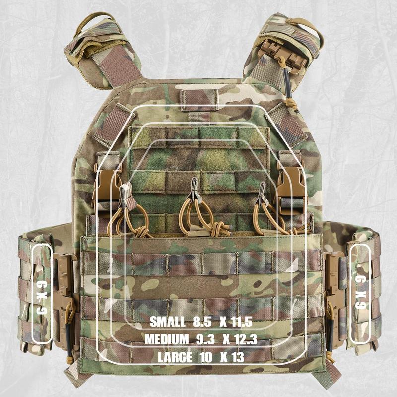 VOTAGOO GEN2 Quick Release Tactical Vest, Adjustable Breathable Lightweight Vest